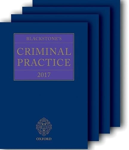 Blackstone's Criminal Practice 2017 (book and supplements)