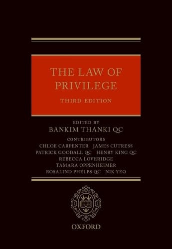 The Law of Privilege