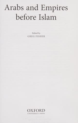 Arabs and Empires before Islam