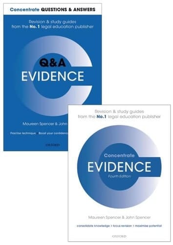 Evidence Revision Pack: Law revision and study guide (Concentrate)