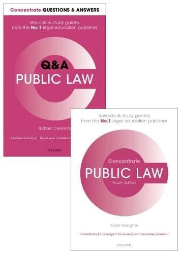 Public Law Revision Pack: Law revision and study guide (Concentrate)