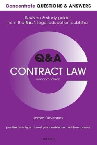 Concentrate Q&A Contract Law 2e: Law Revision and Study Guide (Concentrate Questions & Answers)