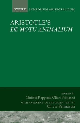 Aristotle's De Motu Animalium Symposium Aristotelicum