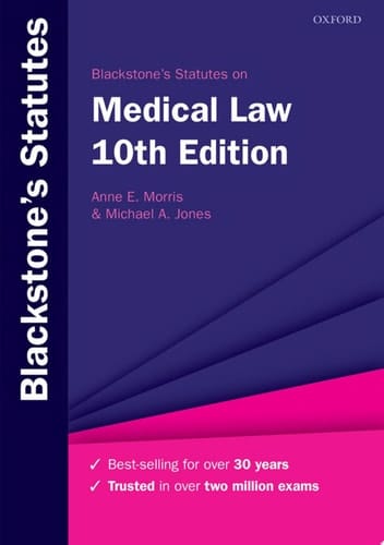 Blackstone's Statutes on Medical Law (Blackstone's Statute Series)