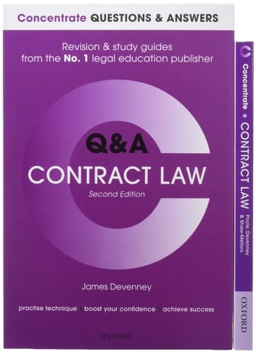 Contract Law Revision Concentrate Pack Law Revision and Study Guide