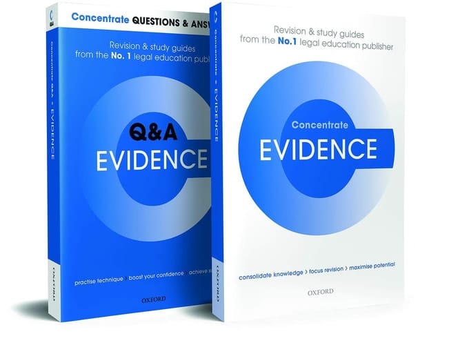 Evidence Revision Concentrate Pack: Law Revision and Study Guide