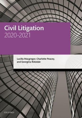 Civil Litigation 2020-2021 (Legal Practice Course Manuals)