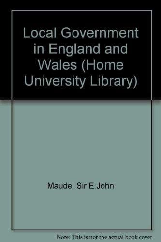 Local Government in England and Wales