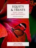 Equity & Trusts Text, Cases, And Materials 4e
