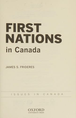 First Nations People in Canada