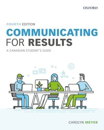 Communicating for Results: A Canadian Student's Guide (Paperback)