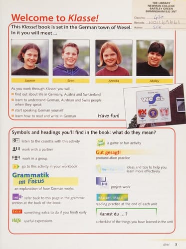 Student's Book (Klasse! 1)