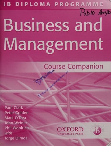 IB Business and Management Course Companion (Ib Diploma Programme)
