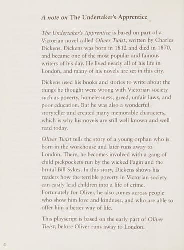 The Undertaker's Apprentice (Oxford Literacy Web KS2 Playscripts)