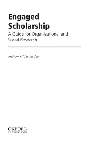 Engaged Scholarship: A Guide for Organizational and Social Research
