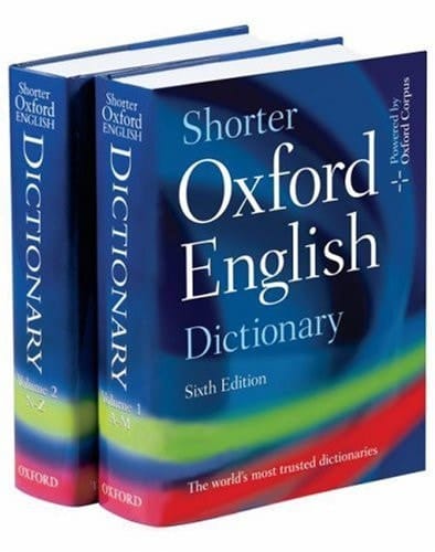 Shorter Oxford English Dictionary: Sixth Edition