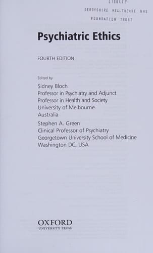 Psychiatric Ethics