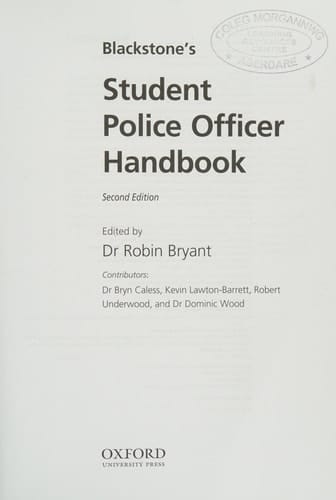 Blackstone's Student Police Officer Handbook