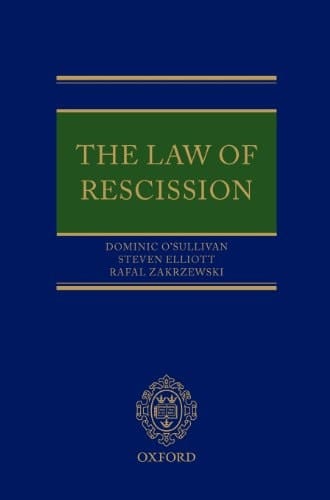 The Law of Rescission