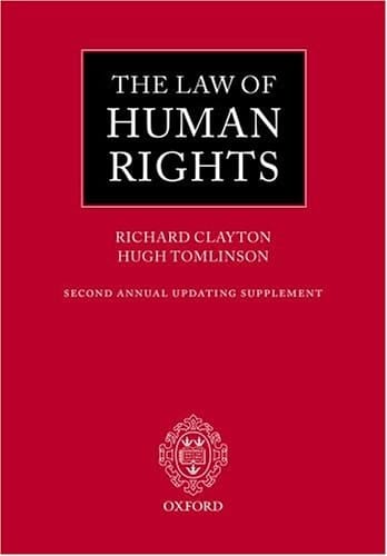 The Law of Human Rights: Second Annual Updating Supplement (Law of Human Rights Series)