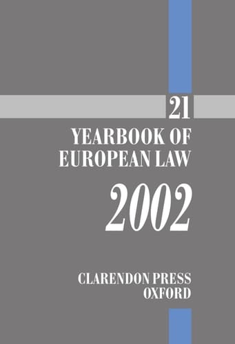 The Yearbook of European Law: Volume 21: 2002