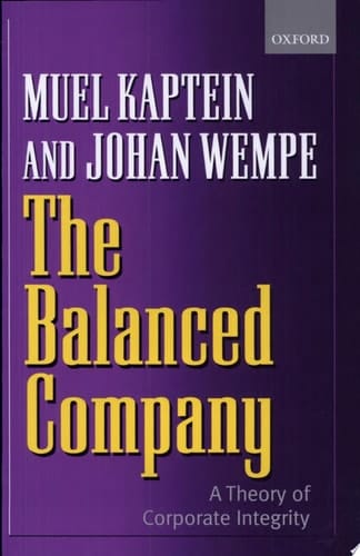 BALANCED COMPANY:CORP INTEG P: A Corporate Integrity Theory