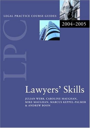 Lawyers' Skills (Legal Practice Course Guides)