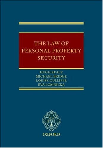 The Law of Personal Property Security