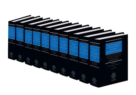 The Max Planck Encyclopedia of Public International Law: Fully revised and updated print edition 10 volume set