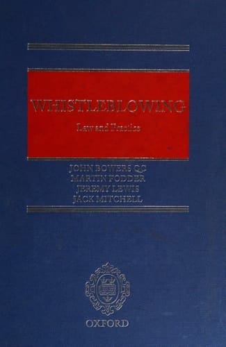 Whistleblowing: Law and Practice