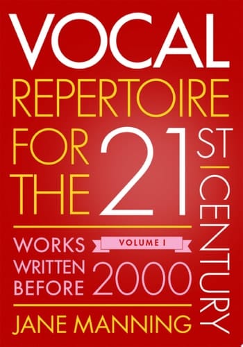 VOCAL REPERTOIRE FOR 21ST C. V1 C: Works Written Before 2000