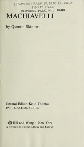 Machiavelli: A Very Short Introduction