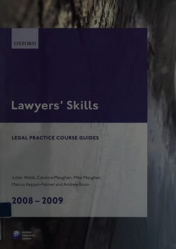 Lawyers' Skills 2008-09