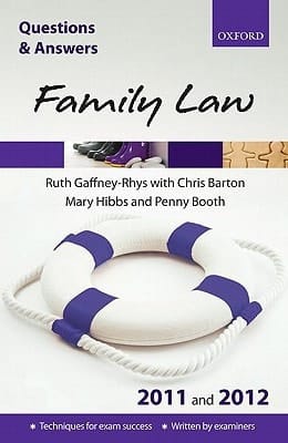 Q & A Family Law 2009 and 2010 (Blackstone's Law Questions and Answers)