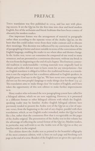 The Qur'an: English translation and Parallel Arabic text