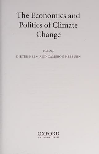 The Economics and Politics of Climate Change
