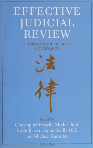 Effective Judicial Review: A Cornerstone of Good Governance