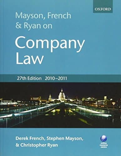 Mayson, French and Ryan on Company Law