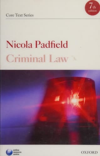 Criminal Law: Core Text