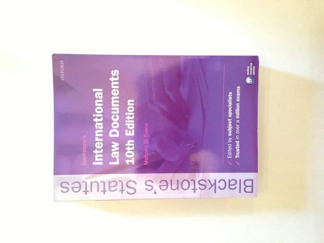 Blackstone's International Law Documents (Blackstone's Statutes)