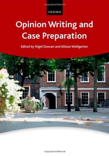 Opinion Writing and Case Preparation (The Bar Manuals)