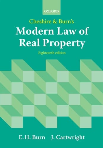 Cheshire and Burn's Modern Law of Real Property