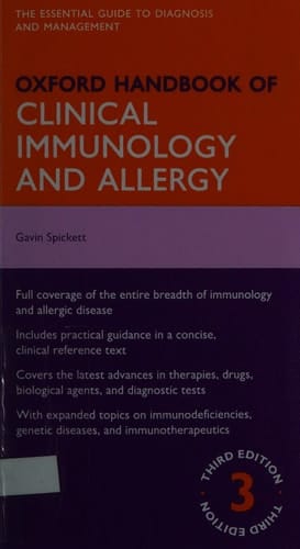 Oxford Handbook of Clinical Immunology and Allergy (Oxford Medical Handbooks)