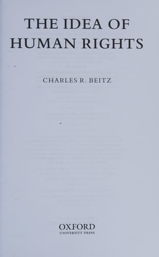 IDEA OF HUMAN RIGHTS P