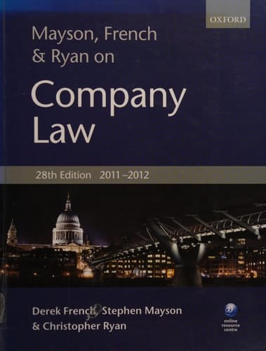 Mayson, French and Ryan on Company Law
