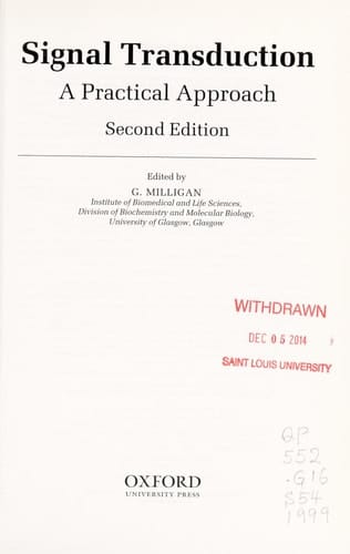 Signal Transduction: A Practical Approach (Practical Approach Series, 209)