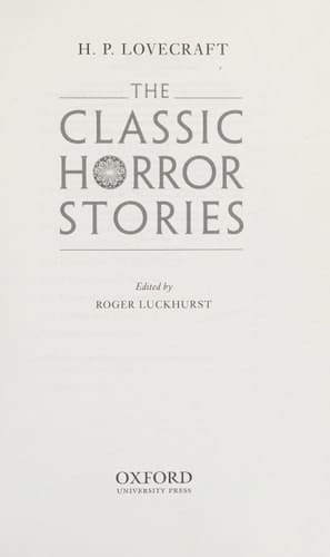 The Classic Horror Stories