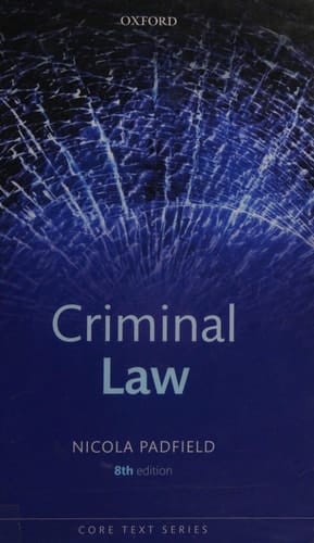 Criminal Law (Core Text)