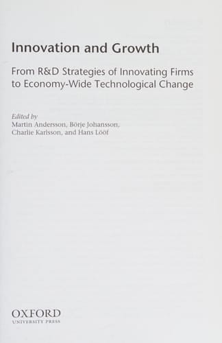 Innovation and Growth: From R&D Strategies of Innovating Firms to Economy-wide Technological Change