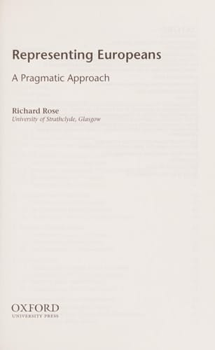 Representing Europeans: A Pragmatic Approach